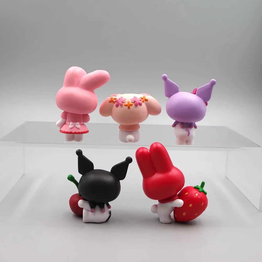 Cute Sanrio Styled 5cm 5pcs Set Figurines