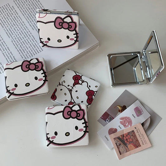 Cute Hello Kitty Mini Makeup Folding Mirror Makeup Supply