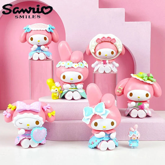 Cute Sanrio My Melody 7cm 6pcs Set Figurines