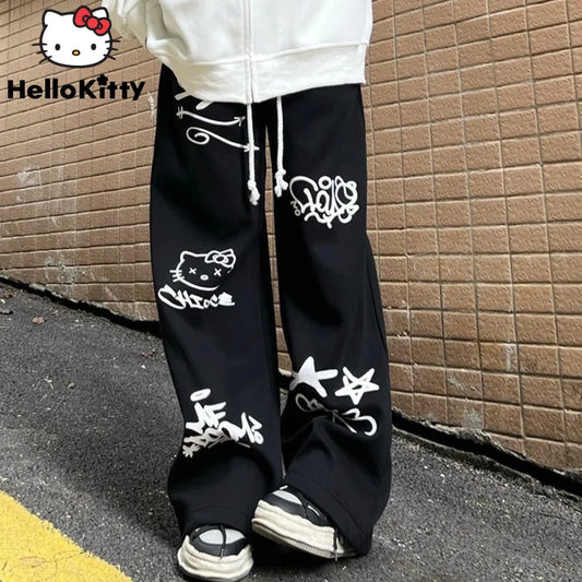 Sanrio HELLO KITTY Y2K Style Drawstring Joggers