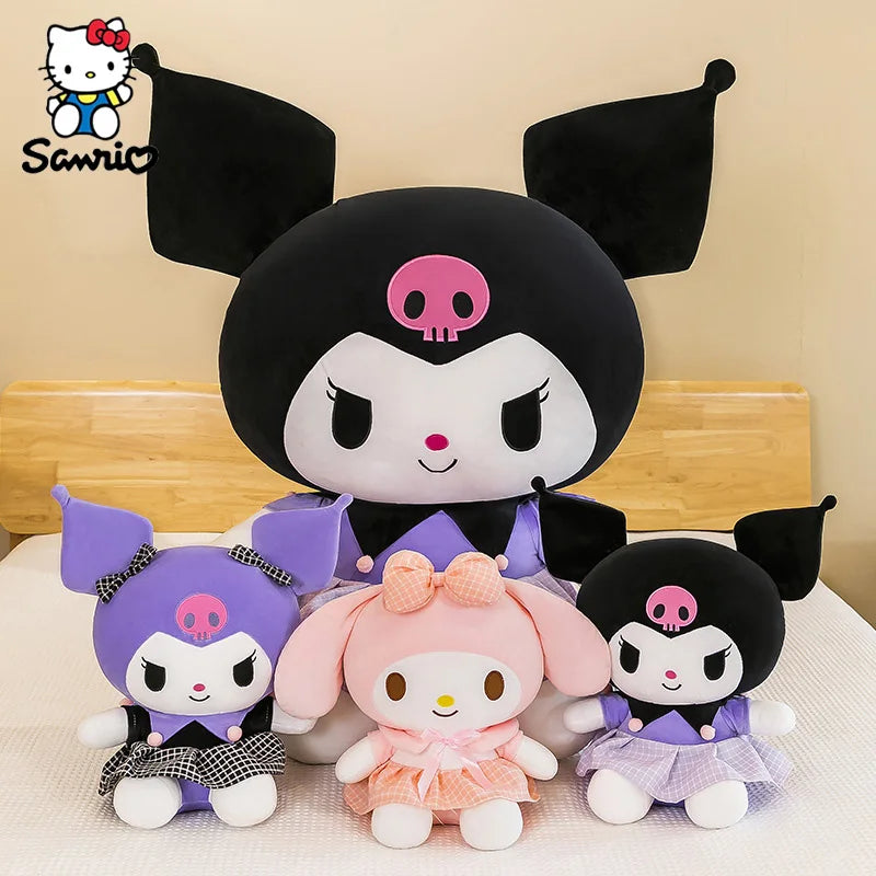 25-40CM Sanrio Plushies Dolls Kuromi, My Melody, Hello Kitty Cute Room Decor
