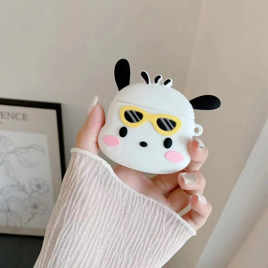 Cute Pochacco Airpods  For Apple AirPods 1 2 3 Pro