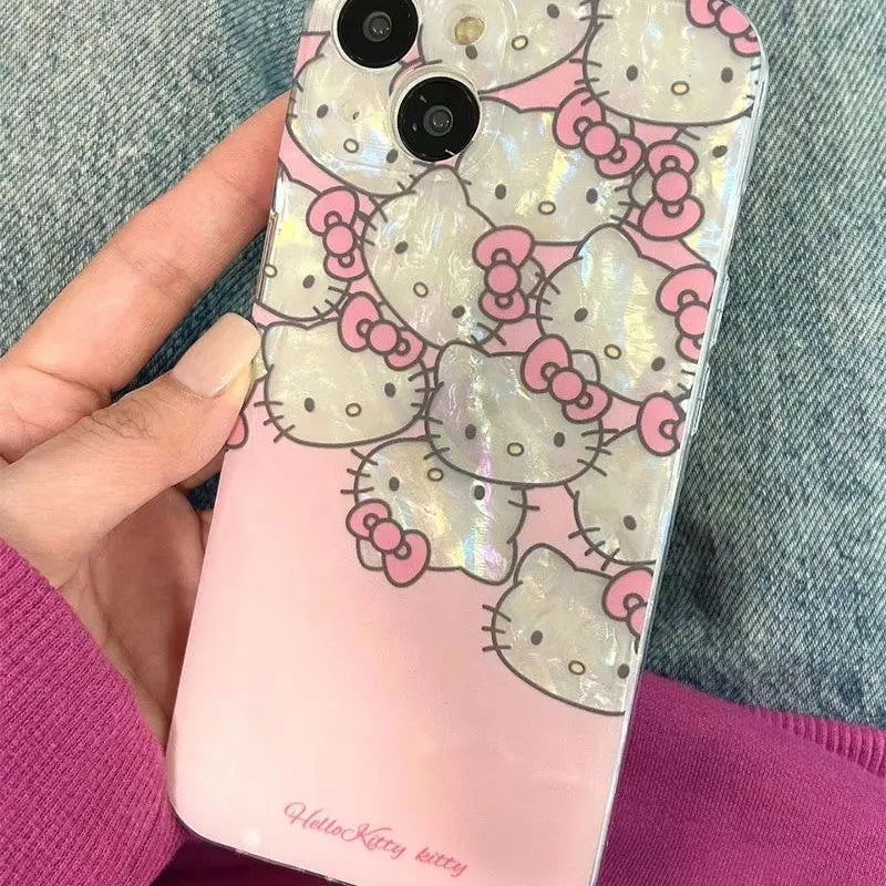 Cute HELLO KITTY Pink iPhone Cases