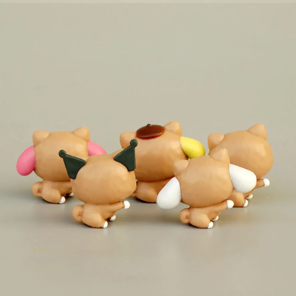 Cute Sanrio Styled 4cm 5pcs Set Figurines