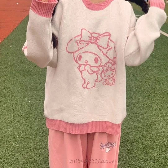 My Melody And Cinnamoroll Cute Sanrio Style Sweaters