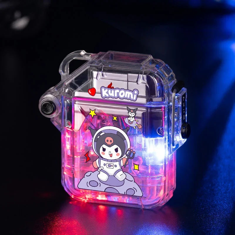 Luminous cute windproof kuromi light up lighters