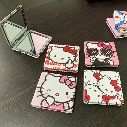 Cute Hello Kitty Portable Folding Mirror