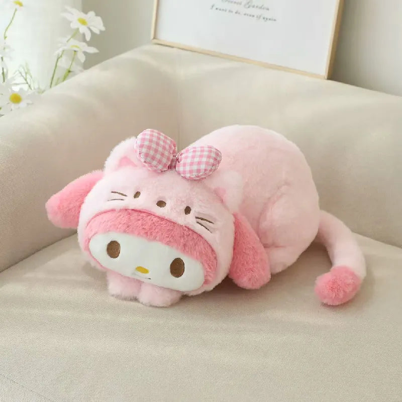 Kuromi, My Melody, Cinnamoroll Cute Cat Style Stuffed Plushies