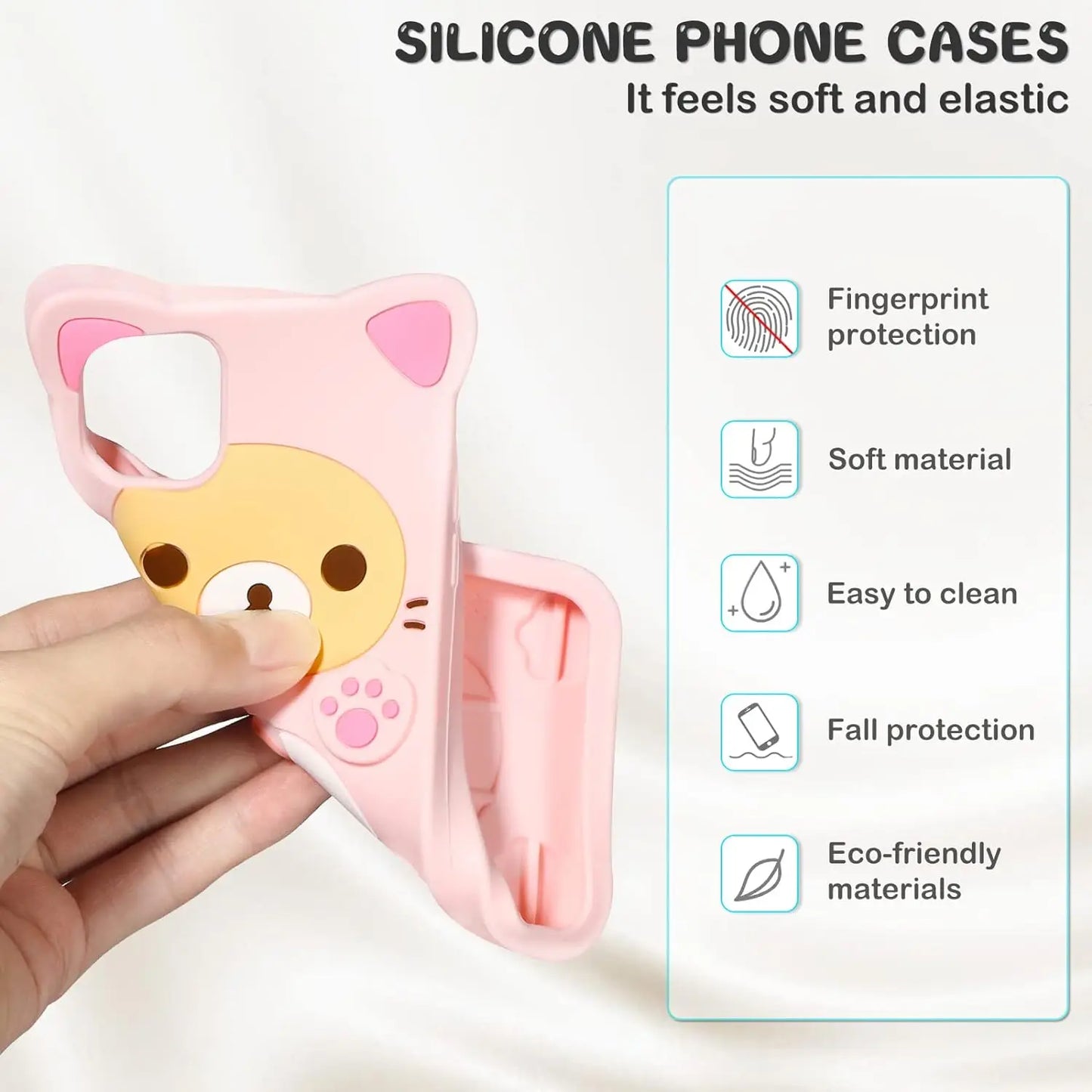 Rilakkuma Cat Bear Cute iPhone Case