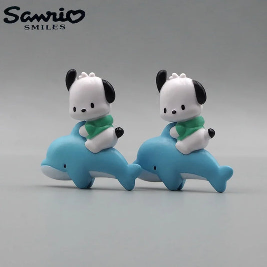 Cute Sanrio Pochacco Styled 5cm Singular Figurine
