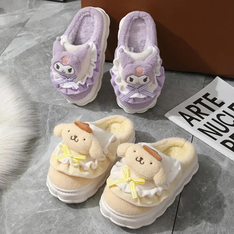 Sanrio Slippers Hello Kitty, My Melody, Kuromi, Cinnamoroll Soft Home Shoes