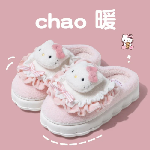 Sanrio Slippers Hello Kitty, My Melody, Kuromi, Cinnamoroll Soft Home Shoes